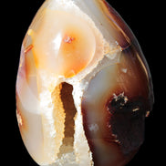 Chocolate Agate crystal cave geode 498g