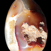 Chocolate Agate crystal cave geode 498g