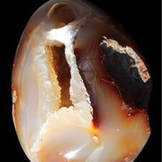 Chocolate Agate crystal cave geode 498g