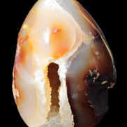 Chocolate Agate crystal cave geode 498g