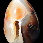 Chocolate Agate crystal cave geode 498g