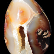 Chocolate Agate crystal cave geode 498g