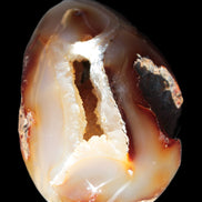 Chocolate Agate crystal cave geode 498g