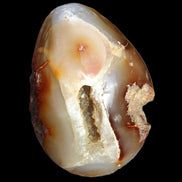 Chocolate Agate crystal cave geode 498g