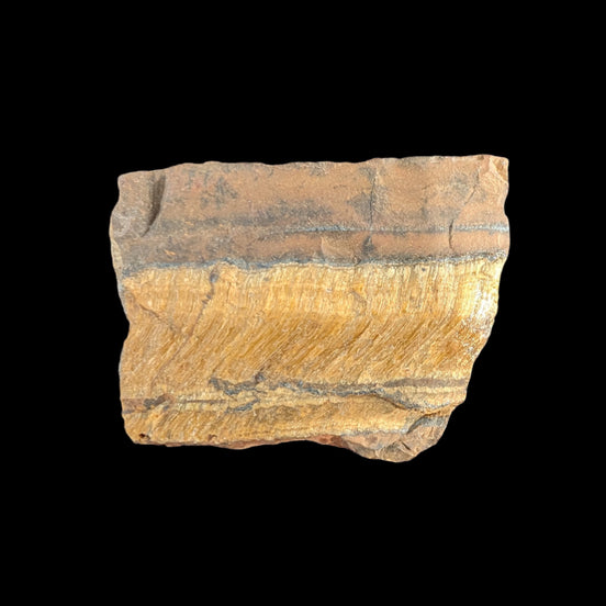 Tigers Eye natural  rough 111g in sunlight - Rocks and Things Store