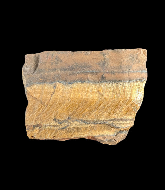 Tigers Eye natural  rough 111g in sunlight - Rocks and Things Store