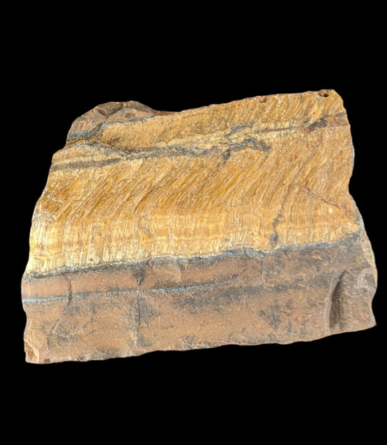 Tigers Eye natural  rough 111g in sunlight - Rocks and Things Store