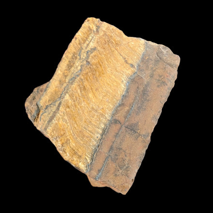 Tigers Eye natural  rough 111g in sunlight - Rocks and Things Store