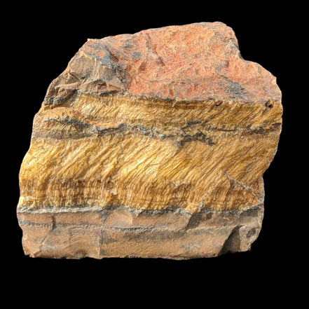Tigers Eye natural  rough 111g in sunlight - Rocks and Things Store