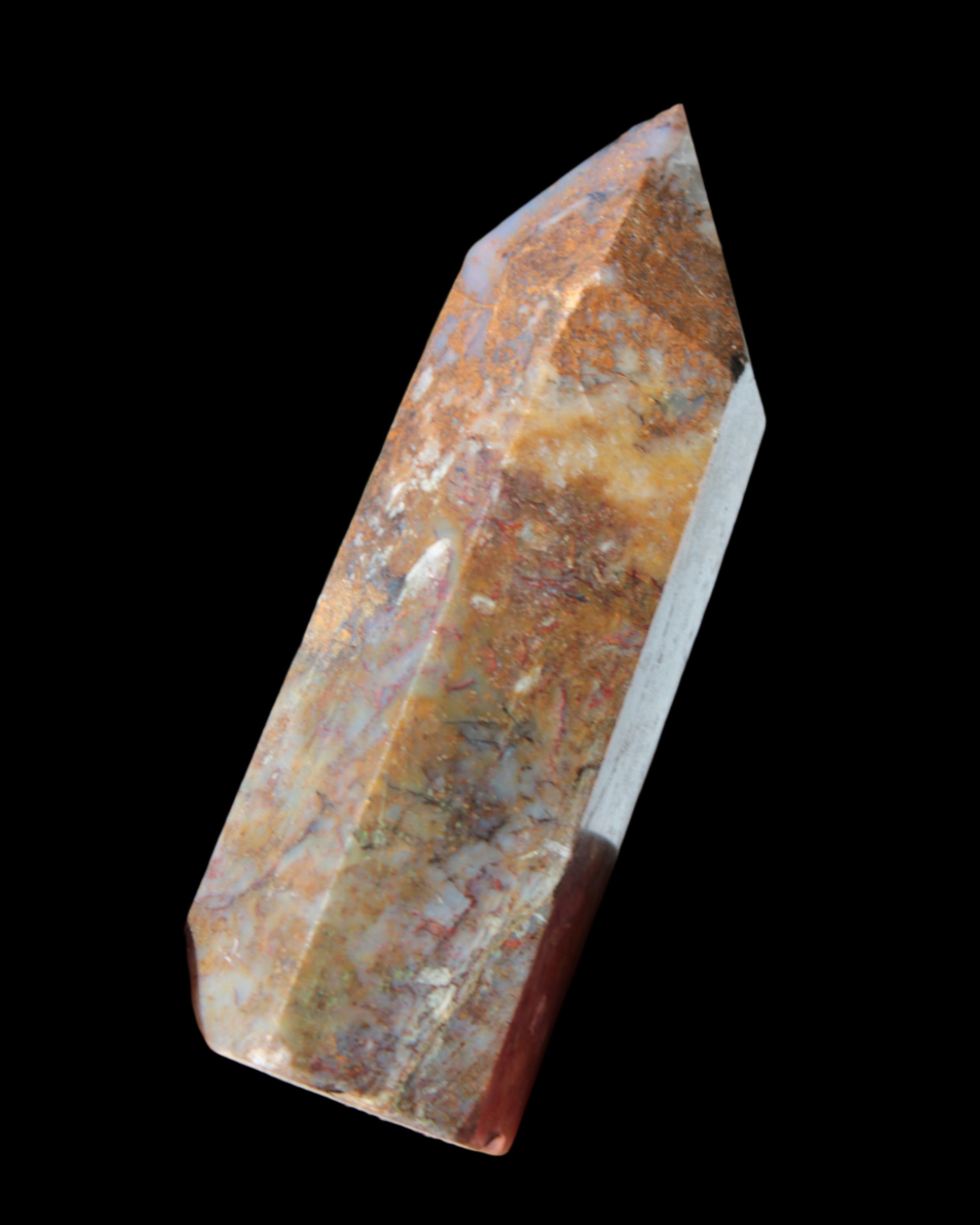 Pietersite wand 78g in sunlight - Rocks and Things Store