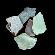 Green and Brown river Glass from Reedy Creek, Eldorado, Victoria - Rocks and Things Store
