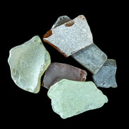 Green and Brown river Glass from Reedy Creek, Eldorado, Victoria - Rocks and Things Store