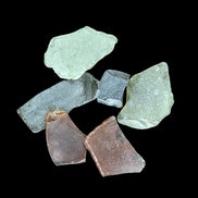 Green and Brown river Glass from Reedy Creek, Eldorado, Victoria - Rocks and Things Store