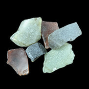 Green and Brown river Glass from Reedy Creek, Eldorado, Victoria - Rocks and Things Store