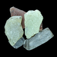 Green and Brown river Glass from Reedy Creek, Eldorado, Victoria - Rocks and Things Store