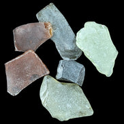 Green and Brown river Glass from Reedy Creek, Eldorado, Victoria - Rocks and Things Store