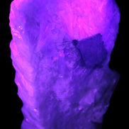 Calcite cluster 1345g in UV light - Rocks and Things Store