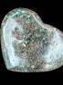 Ocean Jasper heart 176g in sunlight - Rocks and Things Store