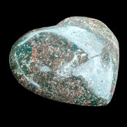 Ocean Jasper heart 176g in sunlight - Rocks and Things Store