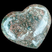 Ocean Jasper heart 176g in sunlight - Rocks and Things Store