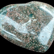 Ocean Jasper heart 176g in sunlight - Rocks and Things Store