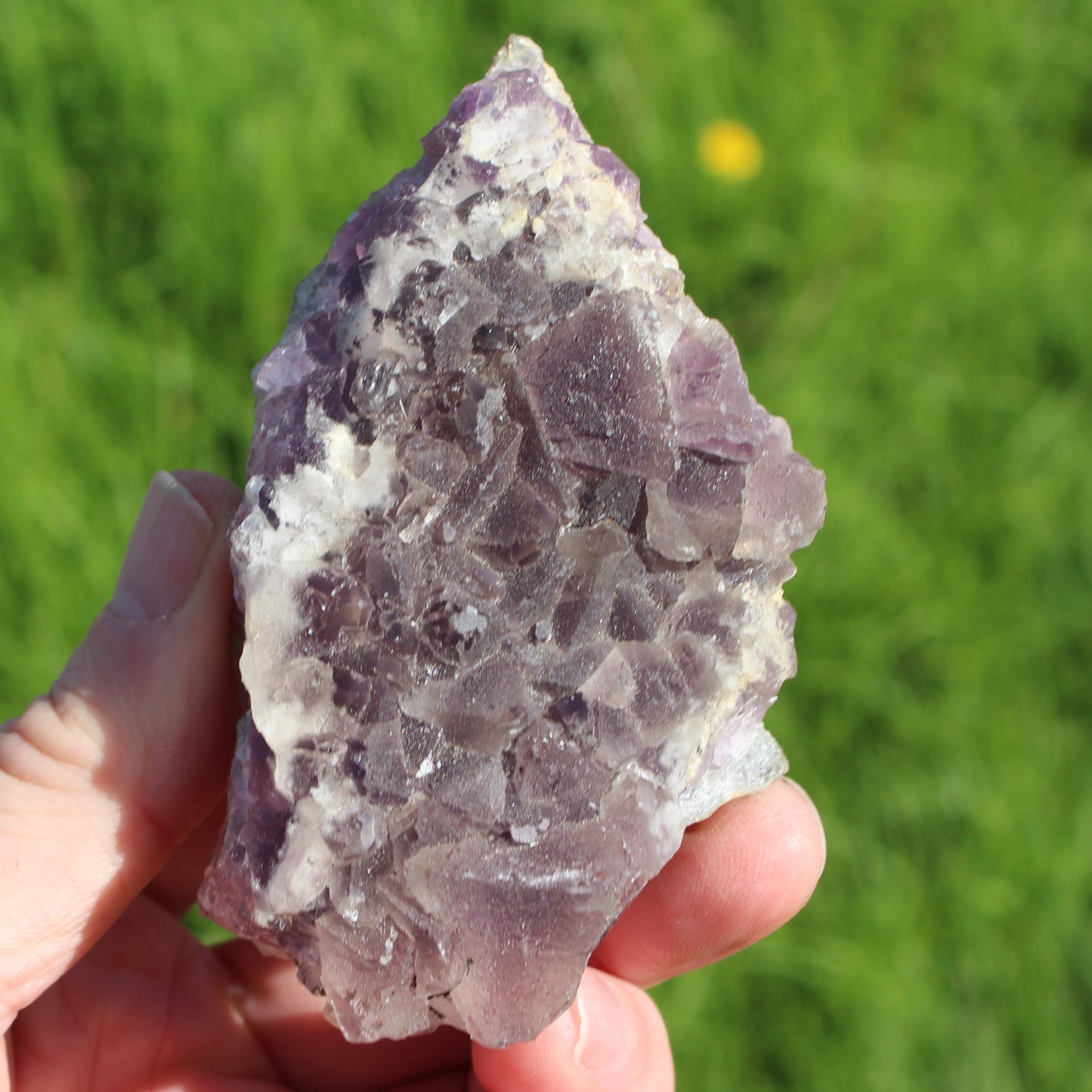 Purple window Fluorite cluster 239g Rocks and Things