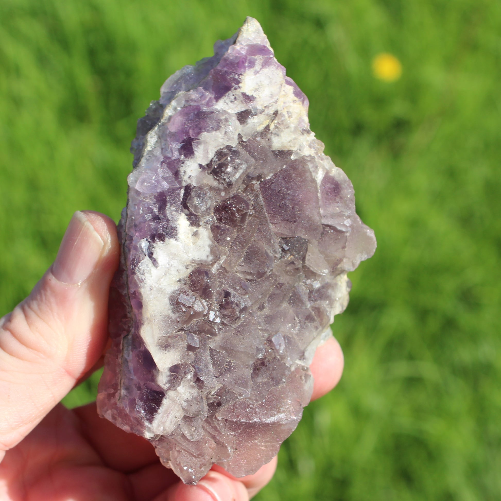 Purple window Fluorite cluster 239g Rocks and Things