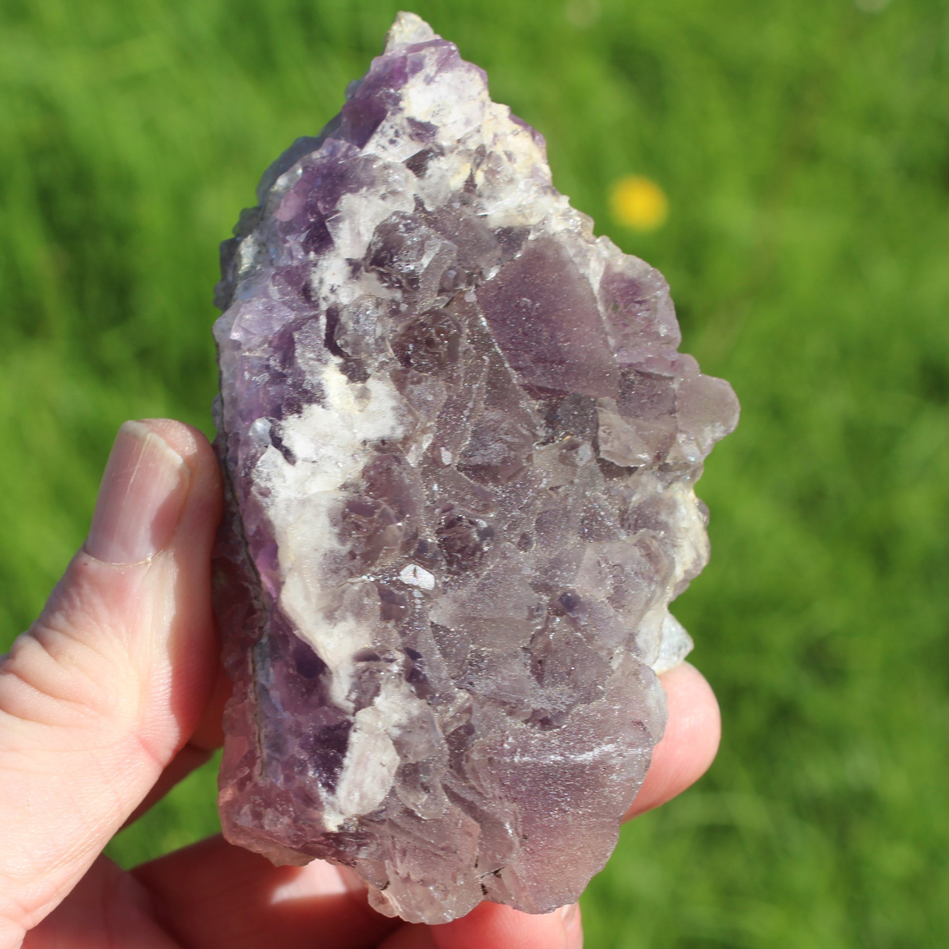 Purple window Fluorite cluster 239g Rocks and Things