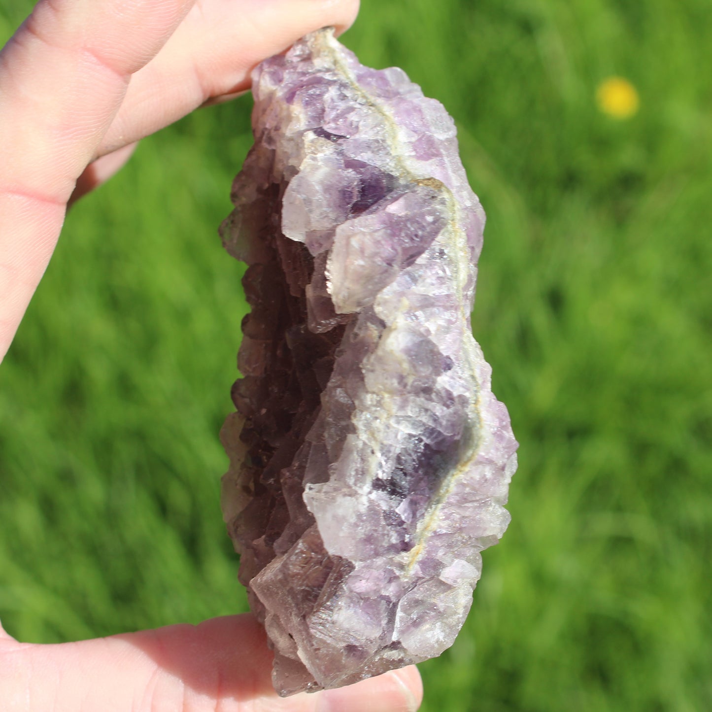 Purple window Fluorite cluster 239g Rocks and Things