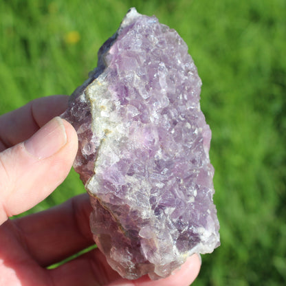 Purple window Fluorite cluster 239g Rocks and Things