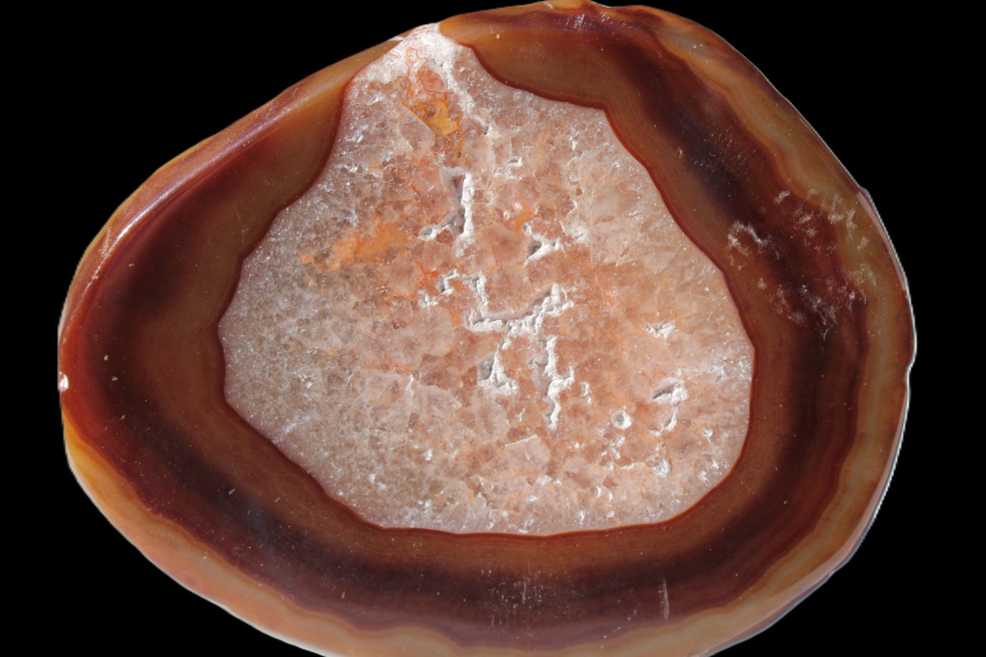 Agate banded slice 472g Rocks and Things