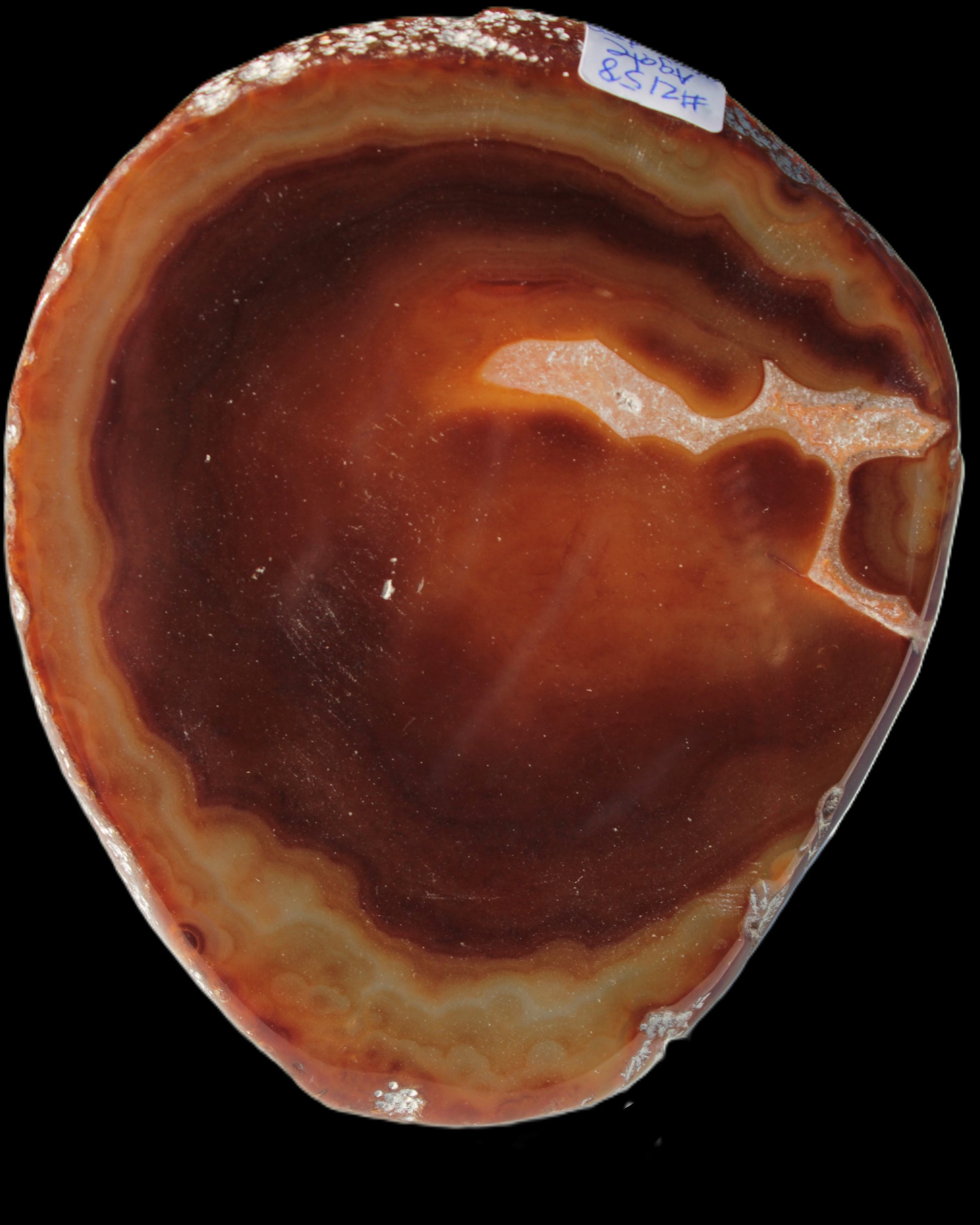 Agate banded slice 472g Rocks and Things