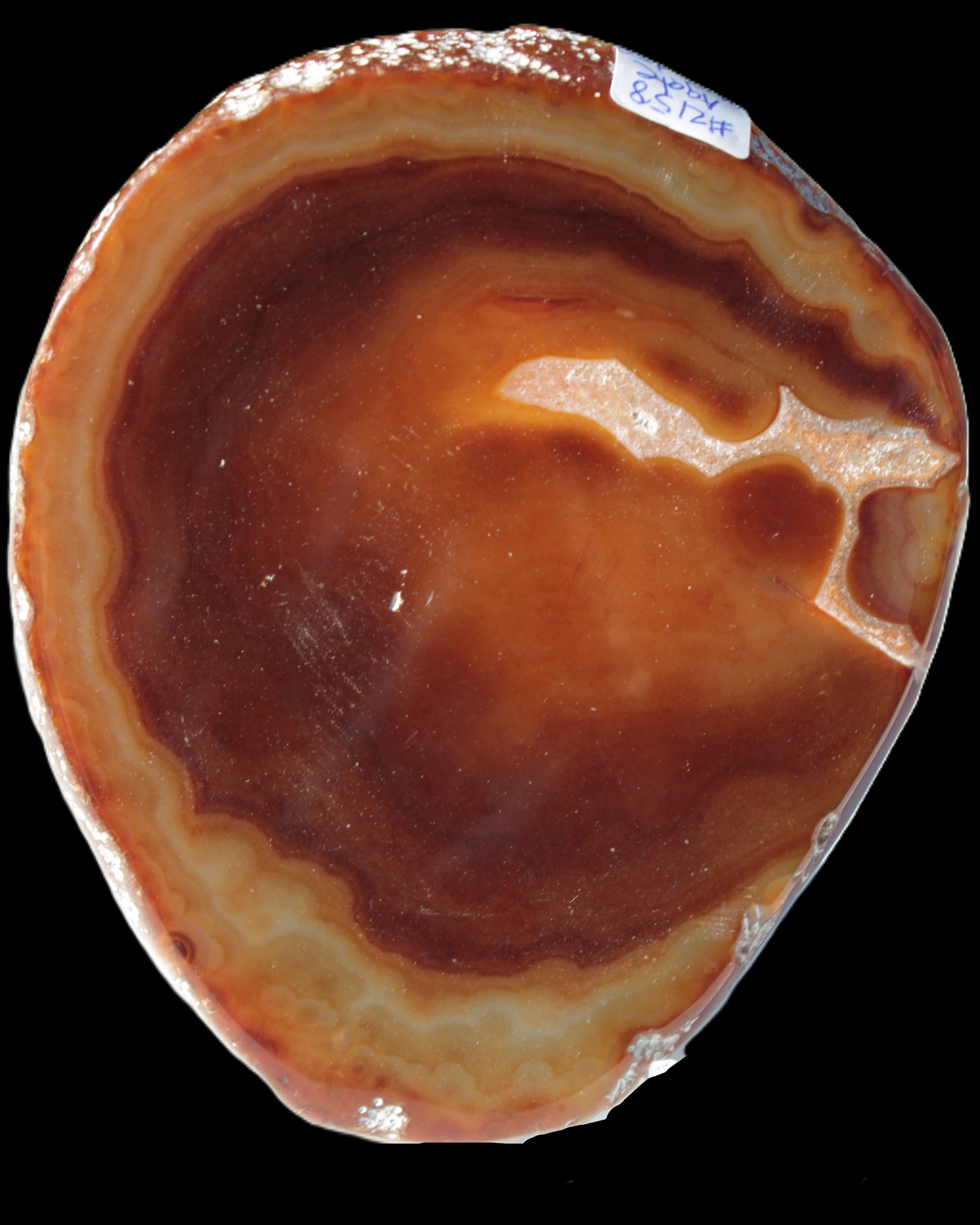 Agate banded slice 472g Rocks and Things