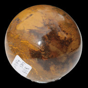 Yellow Jasper sphere 520g in sunlight - Rocks and Things Store