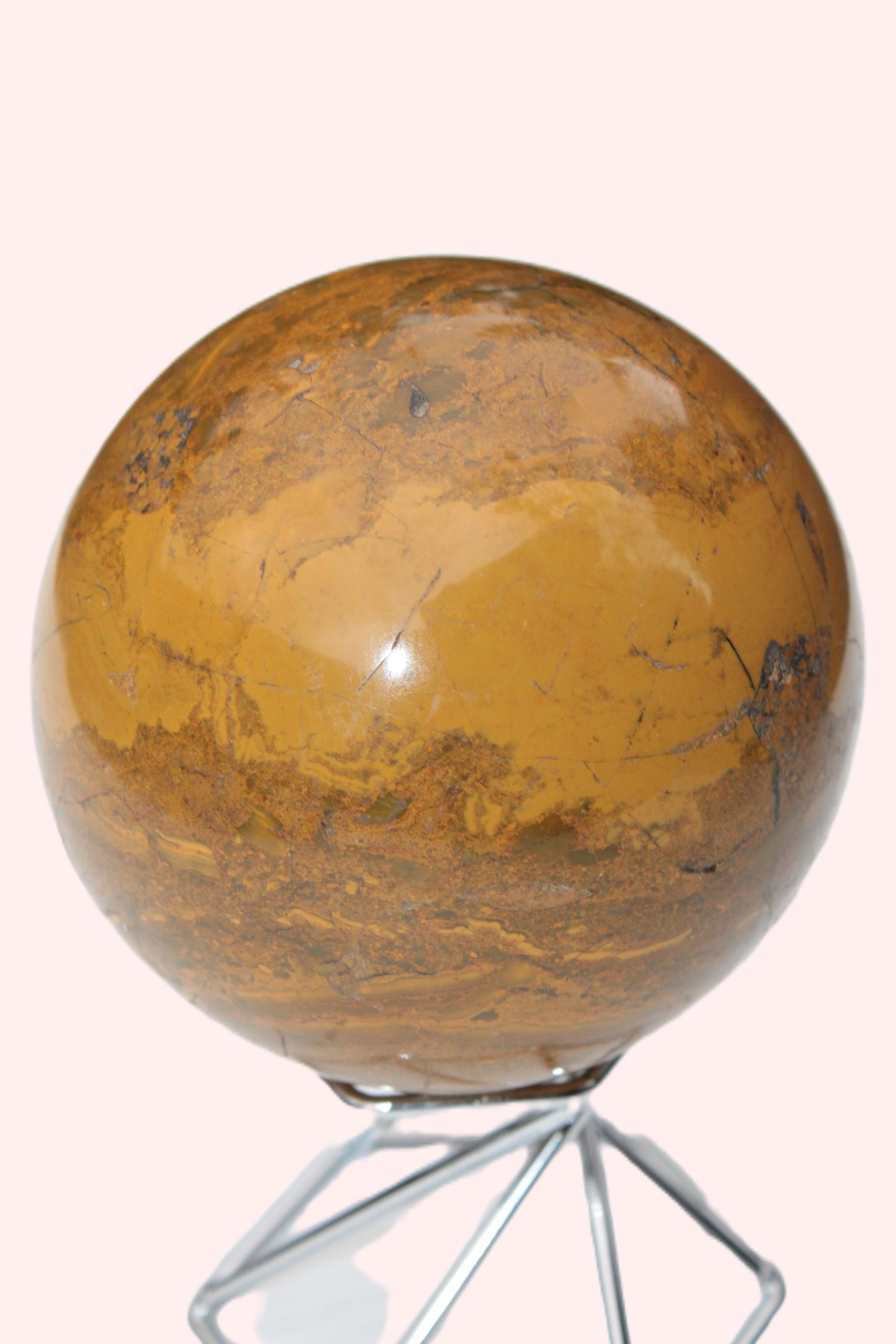 Yellow Jasper sphere 520g Rocks and Things