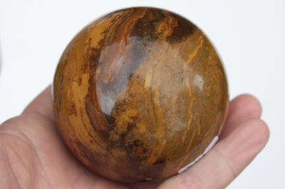 Yellow Jasper sphere 520g Rocks and Things