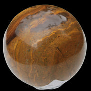 Yellow Jasper sphere 520g in sunlight - Rocks and Things Store