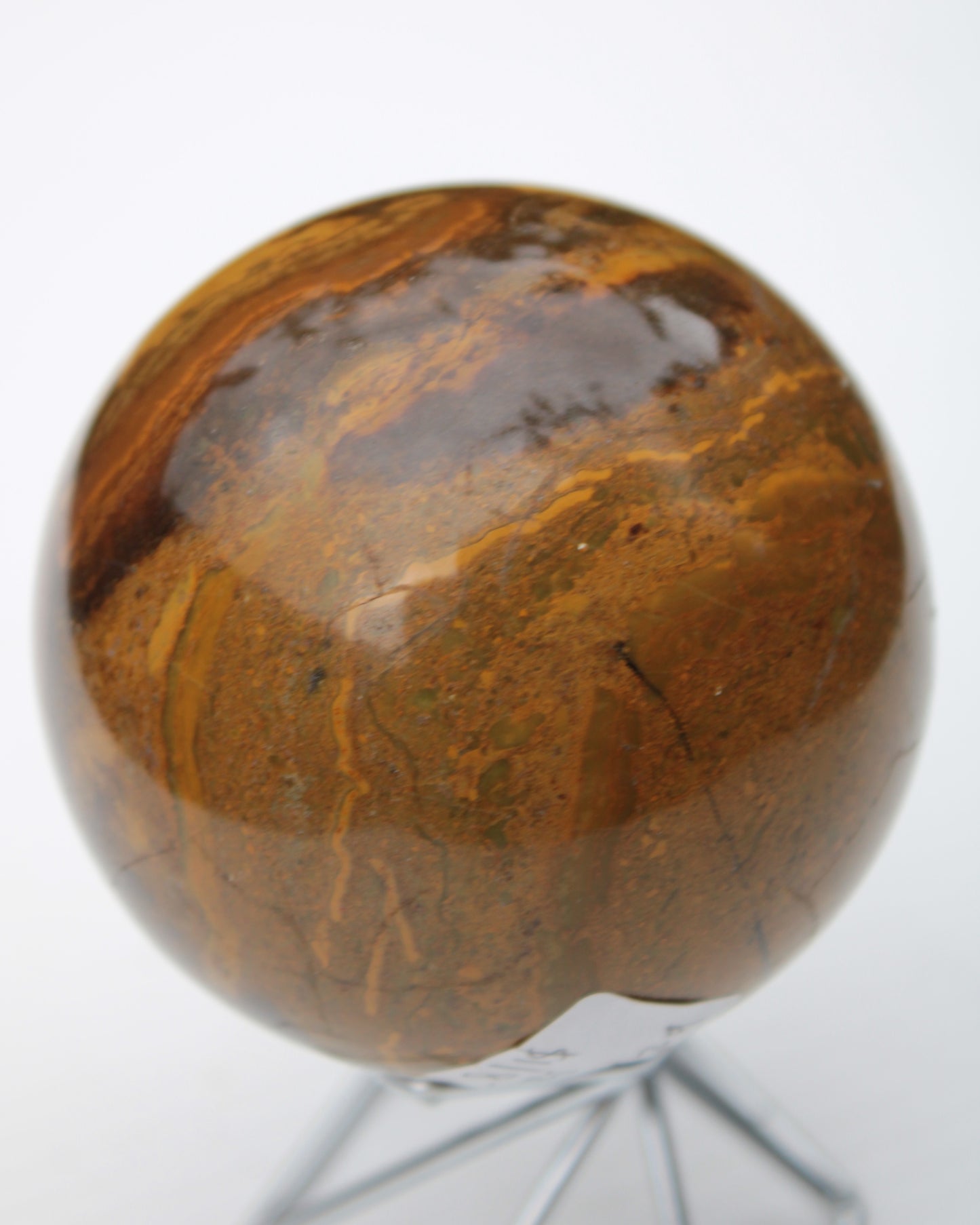 Yellow Jasper sphere 520g Rocks and Things