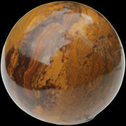 Yellow Jasper sphere 520g in sunlight - Rocks and Things Store