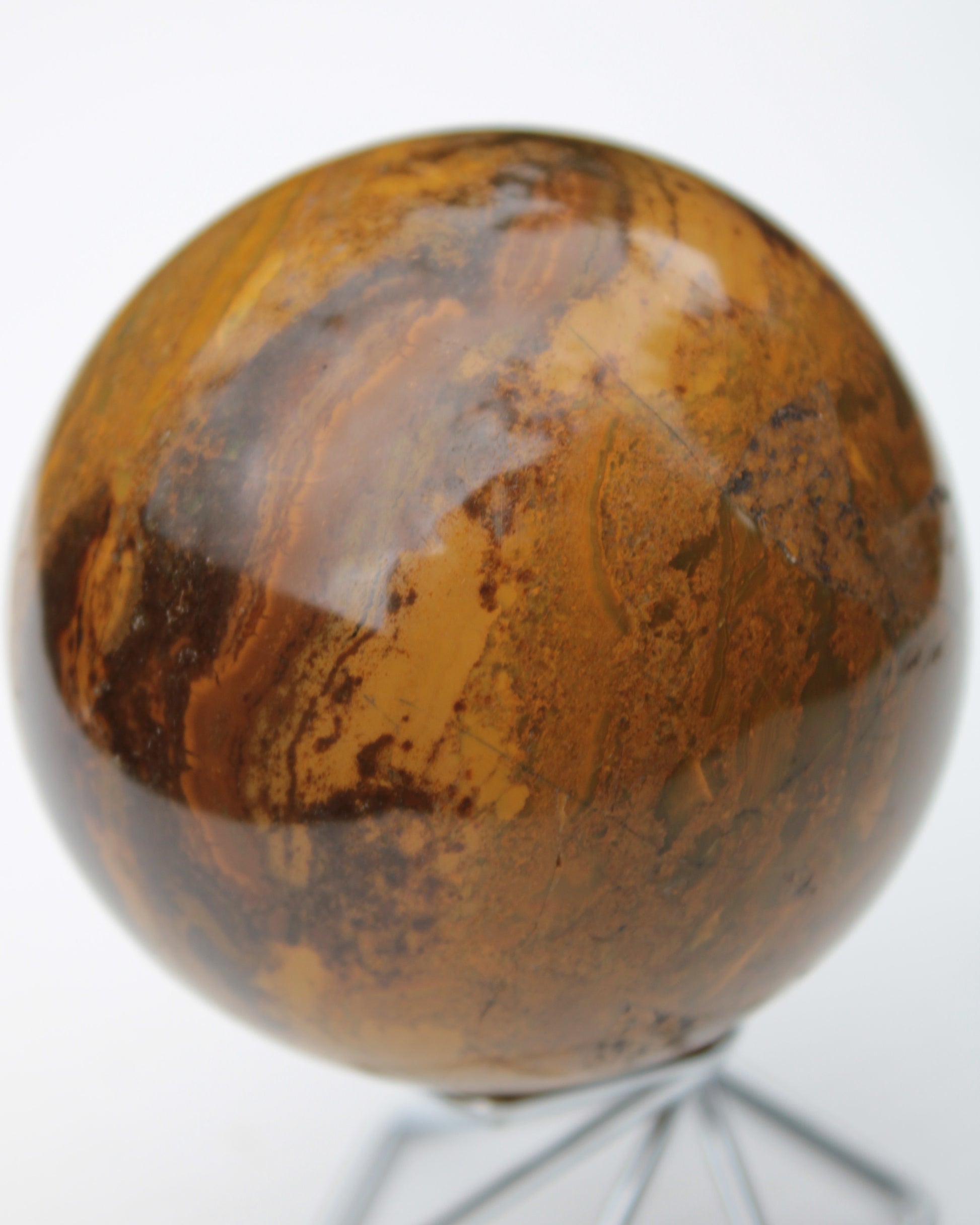 Yellow Jasper sphere 520g Rocks and Things