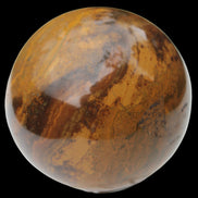 Yellow Jasper sphere 520g in sunlight - Rocks and Things Store