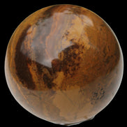 Yellow Jasper sphere 520g in sunlight - Rocks and Things Store