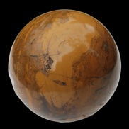 Yellow Jasper sphere 520g in sunlight - Rocks and Things Store