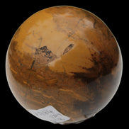 Yellow Jasper sphere 520g in sunlight - Rocks and Things Store