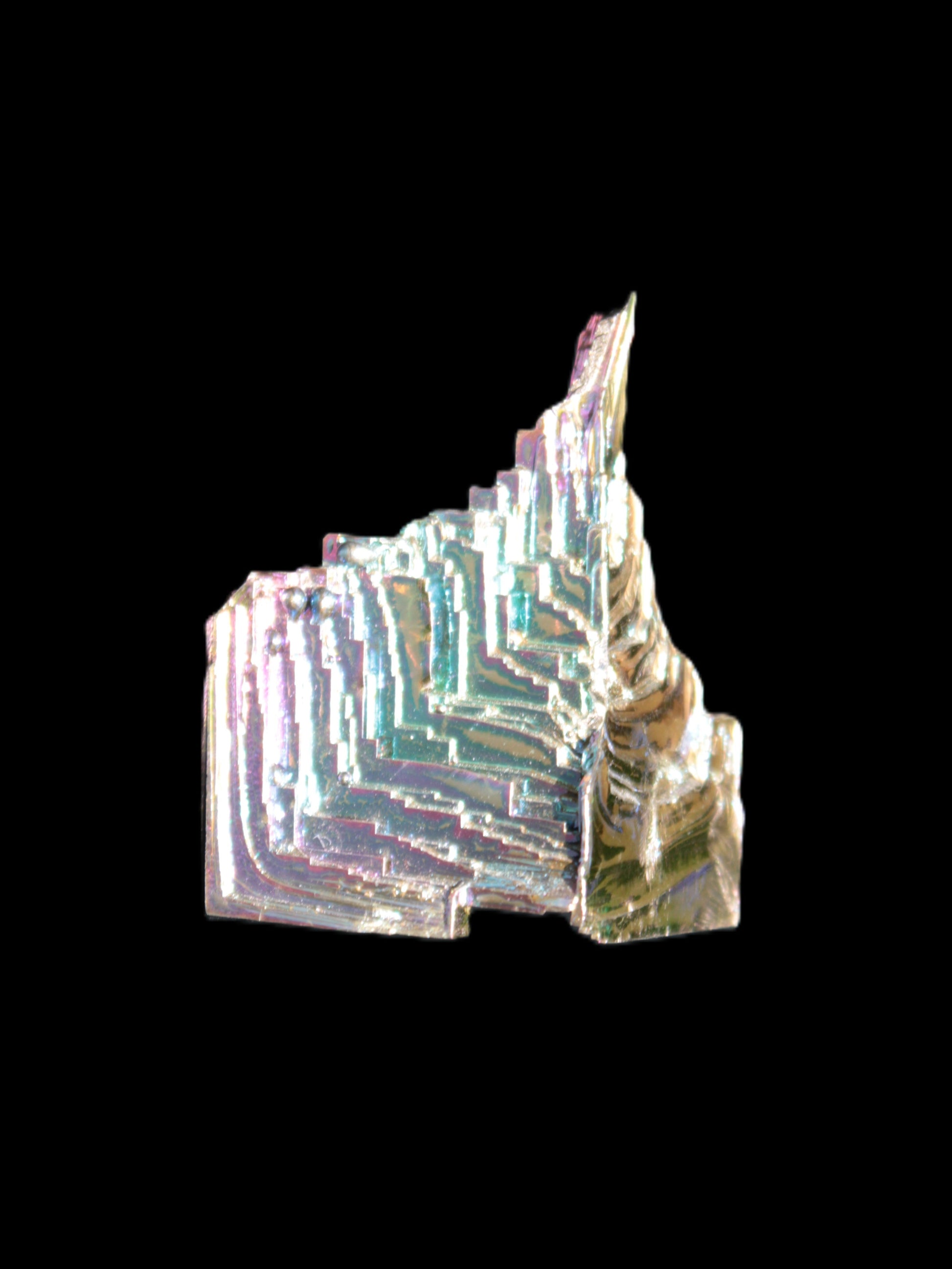 Bismuth castle crystal 26-41g in sunshine - Rocks and Things Store