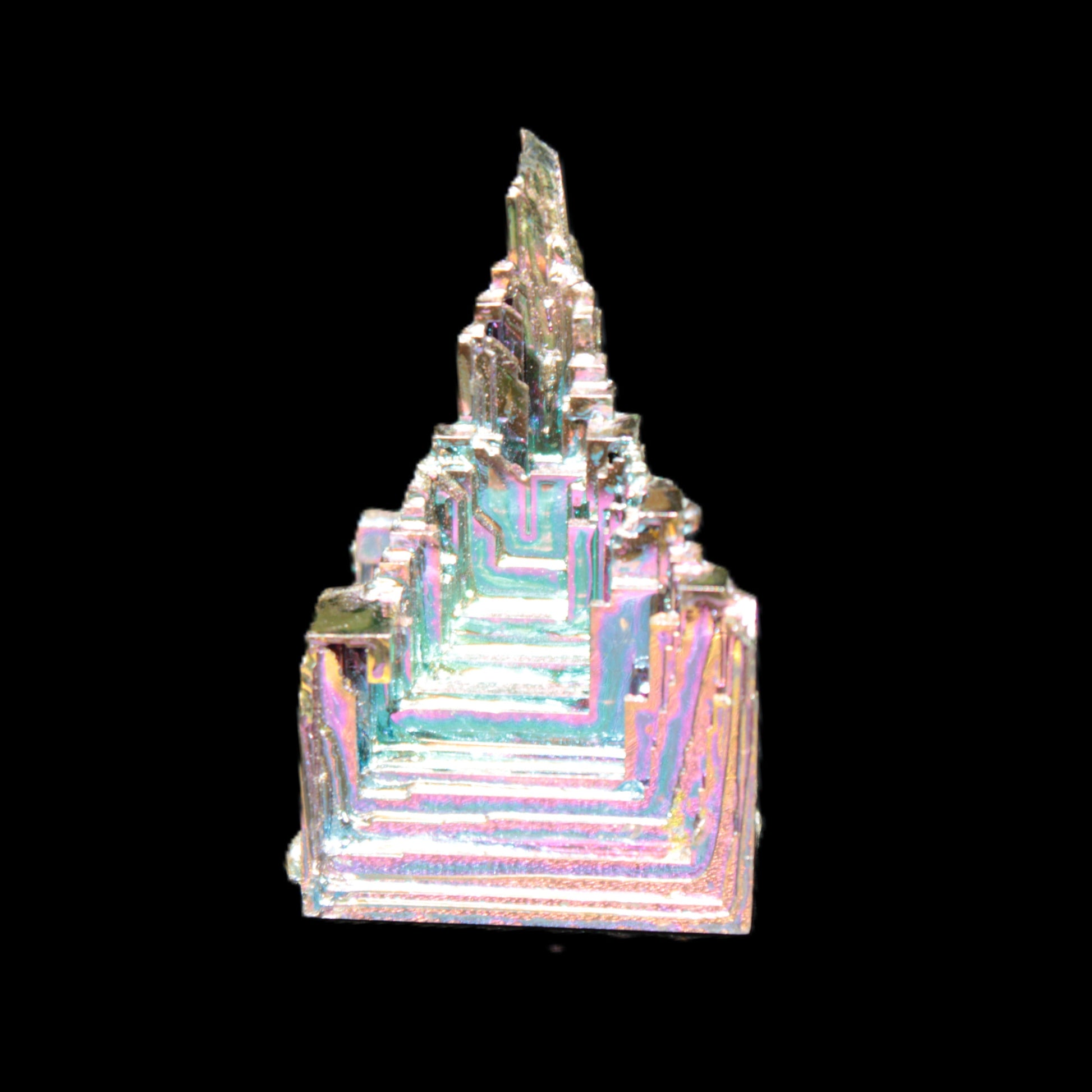 Bismuth castle crystal 26-41g in sunshine - Rocks and Things Store