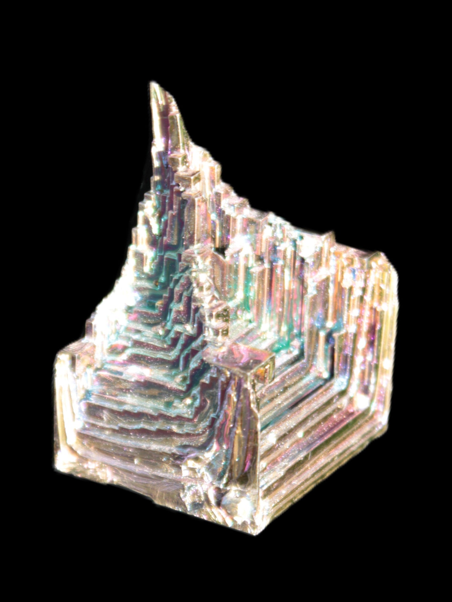 Bismuth castle crystal 26-41g in sunshine - Rocks and Things Store