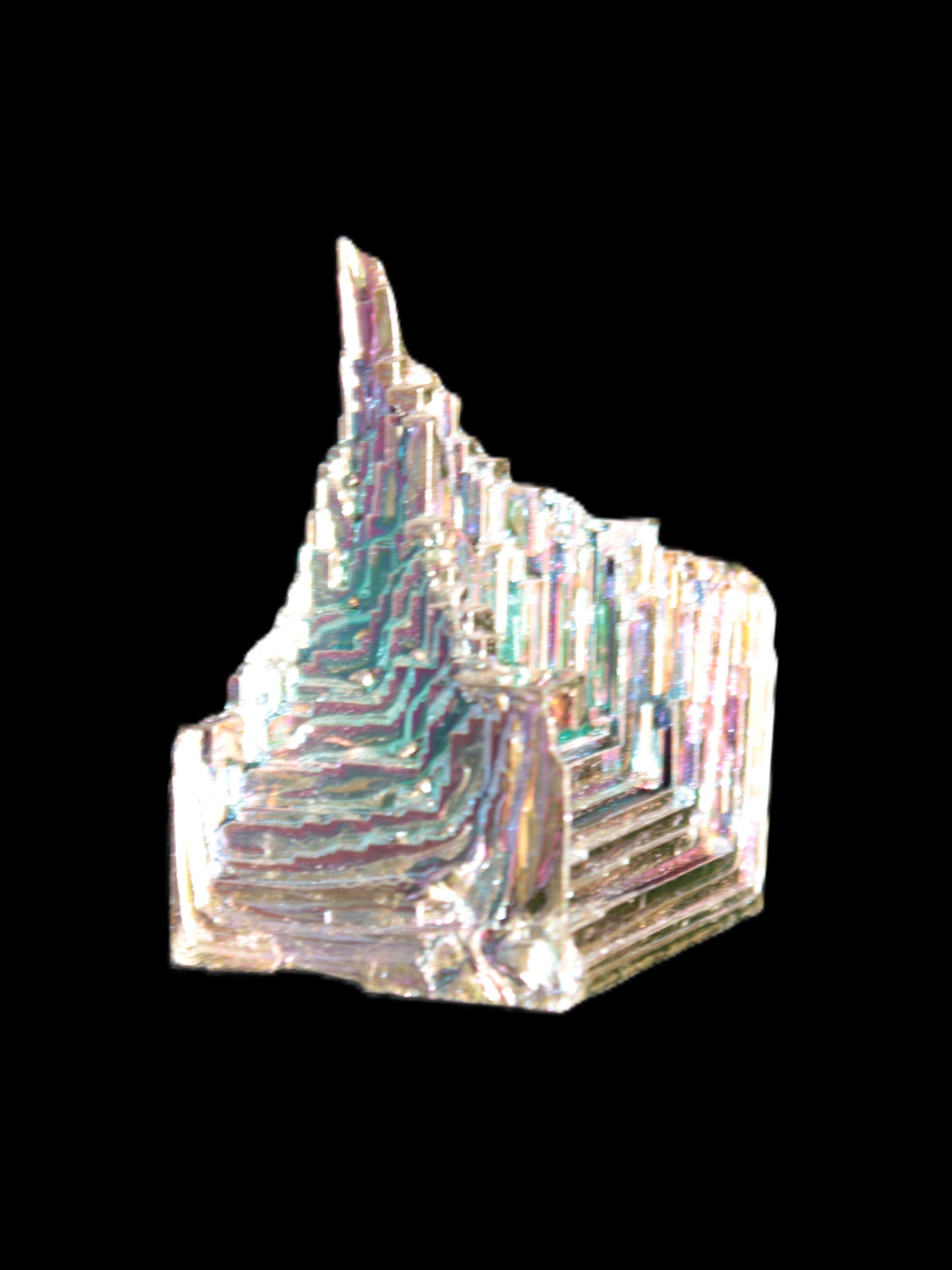 Bismuth castle crystal 26-41g in sunshine - Rocks and Things Store