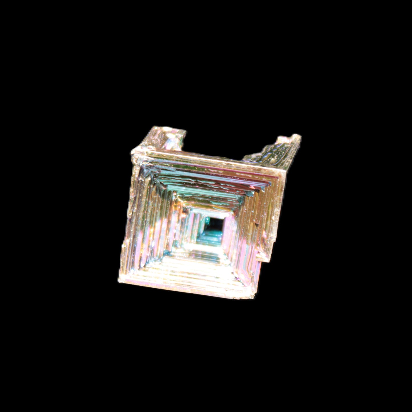 Bismuth castle crystal 26-41g in sunshine - Rocks and Things Store