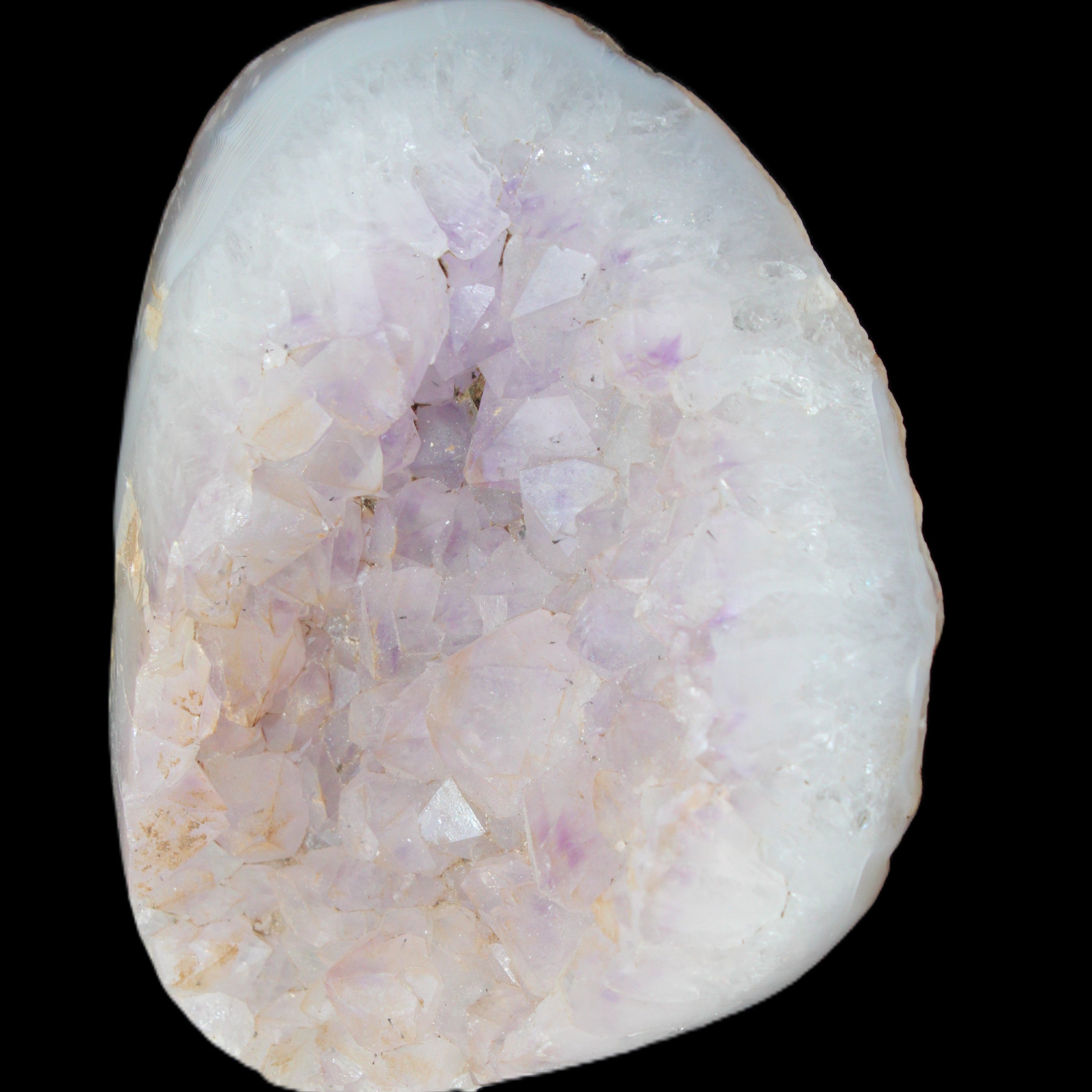 Amethyst with Agate geode 435g in sunlight - Rocks and Things Store